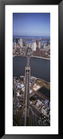 Aerial View Of A Bridge, Brooklyn Bridge, Manhattan, New York City, New York State, Usa by Panoramic Images Pricing Limited Edition Print image