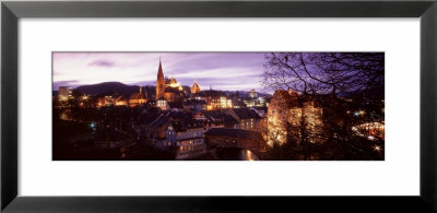 Night, Baden, Switzerland by Panoramic Images Pricing Limited Edition Print image