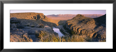 River Passing Through Mountains, Big Bend National Park, Texas, Usa by Panoramic Images Pricing Limited Edition Print image