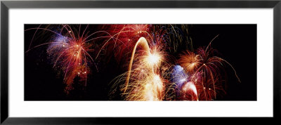 Fireworks Display, Banff, Alberta, Canada by Panoramic Images Pricing Limited Edition Print image