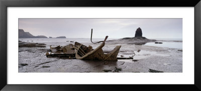 Scrap Metal On The Beach, Saltwick Bay, Whitby, North Yorkshire, England, United Kingdom by Panoramic Images Pricing Limited Edition Print image