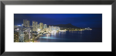 Buildings On The Waterfront, Waikiki, Honolulu, Oahu, Hawaii, Usa by Panoramic Images Pricing Limited Edition Print image