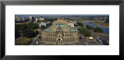 High Angle View Of An Opera House, Semper Opera House, Dresden, Germany by Panoramic Images Pricing Limited Edition Print image