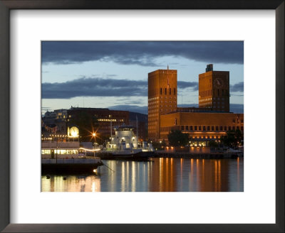 Town Hall From Aker Brygge, Norway by Russell Young Pricing Limited Edition Print image