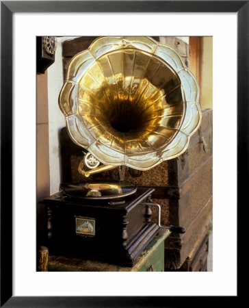Gramophone, Bazaar Antique Shop, San Miguel De Allende, Mexico by Inger Hogstrom Pricing Limited Edition Print image