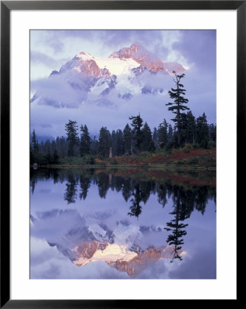 Mount Shuksan Reflected In Picture Lake, Heather Meadows, Washington, Usa by Jamie & Judy Wild Pricing Limited Edition Print image