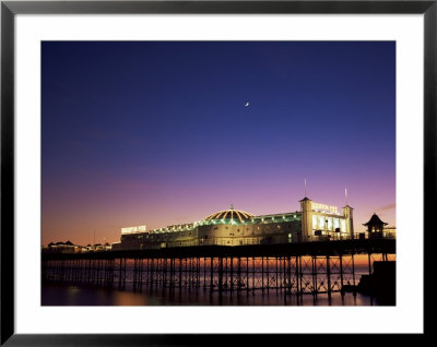 Brighton Pier At Twilight, Brighton, Sussex, England, United Kingdom by Jean Brooks Pricing Limited Edition Print image