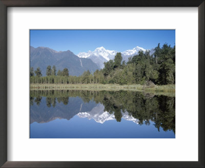 Perfect Reflection On Lake Matheson, Fox Glacier, Westland, South Island, New Zealand by D H Webster Pricing Limited Edition Print image