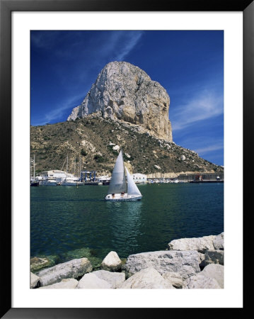 The Penyal D'ifach Towering Above The Harbour, Calpe, Costa Blanca, Valencia Region, Spain by Ruth Tomlinson Pricing Limited Edition Print image