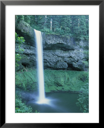 Cascading Waterfall In Silver Falls State Park, Oregon by Michael Klesius Pricing Limited Edition Print image