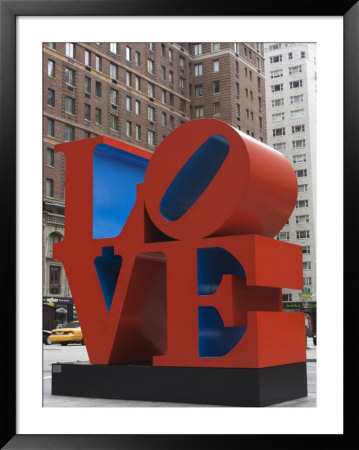 Love Sculpture By Robert Indiana, 6Th Avenue, Manhattan, New York City, New York, Usa by Amanda Hall Pricing Limited Edition Print image