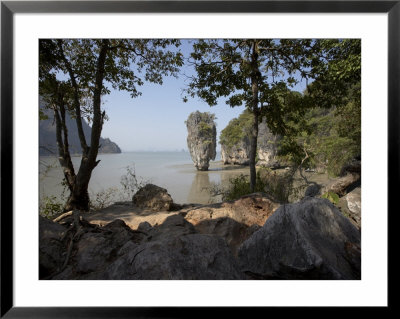 The Famous Rock From The Bond Movie, View From Ko Tapu, James Bond Island, Phang Nga, Thailand by Joern Simensen Pricing Limited Edition Print image