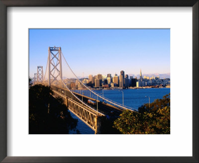San Francisco-Oakland Bay Bridge With City In Background, San Francisco, California, Usa by Curtis Martin Pricing Limited Edition Print image