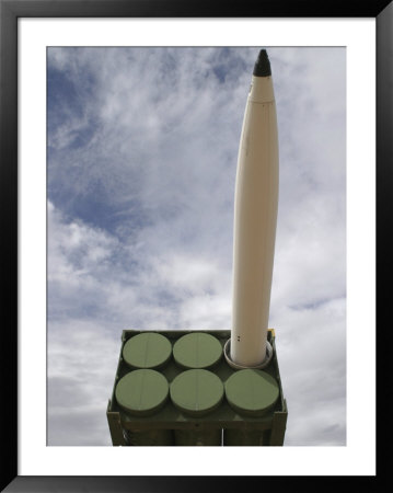 A Rocket On Display At The White Sands Missile Range by Jim Webb Pricing Limited Edition Print image