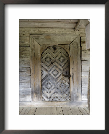 Door Detail, Latvian Open Air Ethnographic Museum, Latvia by Gary Cook Pricing Limited Edition Print image