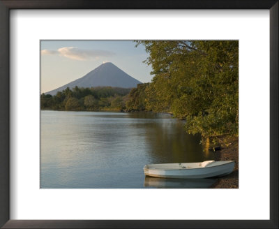 Boat On Lago De Nicaragua With Volcan Concepcion In Distance, Isla De Ometepe, Rivas, Nicaragua by Margie Politzer Pricing Limited Edition Print image
