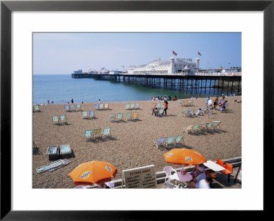 The Palace Pier And Beach, Brighton, Sussex, England, United Kingdom by Roy Rainford Pricing Limited Edition Print image