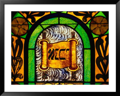 Close-Up Of A Brightly Colored Illuminated Stained Glass Window by Jeff Greenberg Pricing Limited Edition Print image