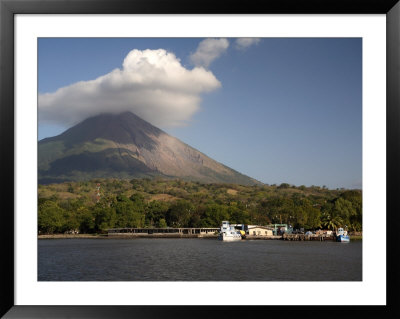 Moyogalpa Port And Conception Volcano, Ometepe Island, Nicaragua, Central America by G Richardson Pricing Limited Edition Print image