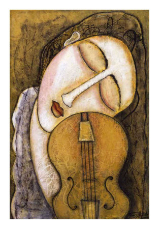 Violaine La Violonniste by Guy Mourand Pricing Limited Edition Print image
