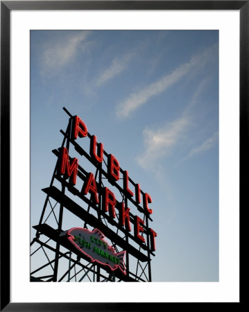 Seattle's Pike Place Market, A Place To Buy Fresh Meat, Fish, Seattle by Aaron Mccoy Pricing Limited Edition Print image