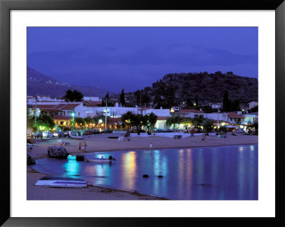 Evening Harbor View, Stoupa, Messina, Peloponnese, Greece by Walter Bibikow Pricing Limited Edition Print image