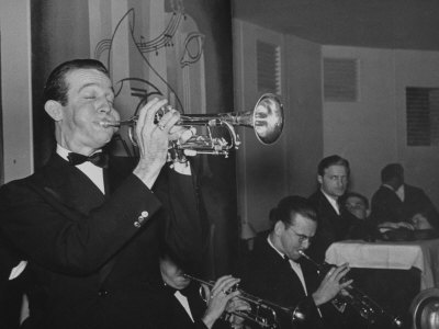 Trumpeter Harry James Perfoming Solo With Benny Goodman's Band, Manhattan Room, Hotel Pennsylvania by Rex Hardy Jr. Pricing Limited Edition Print image