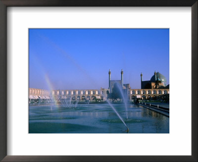 Fountain With Rainbow Outside Masjed-E Emam, Esfahan, Iran by Martin Moos Pricing Limited Edition Print image
