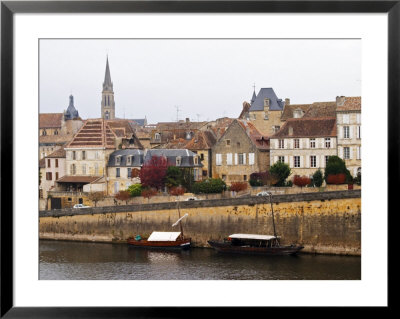 View Of Old Town And River Dordogne, Bergerac, Dordogne, France by Per Karlsson Pricing Limited Edition Print image