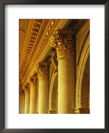 Columns And Gilded Capitals In The Iowa State Capitol Building by Joel Sartore Pricing Limited Edition Print image