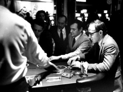 Actor-Director Woody Allen Playing Black Jack by Bill Ray Pricing Limited Edition Print image
