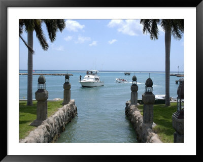 Boats In Oranjestad Harbor, Aruba, Caribbean by Lisa S. Engelbrecht Pricing Limited Edition Print image