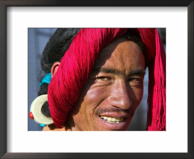 Tibetan Man, Tibet, China by Keren Su Pricing Limited Edition Print image