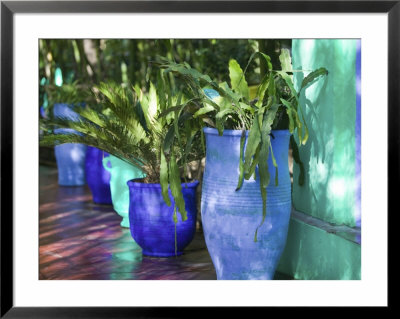 Jardin Majorelle And Museum Of Islamic Art, Villa Pottery, Marrakech, Morocco by Walter Bibikow Pricing Limited Edition Print image