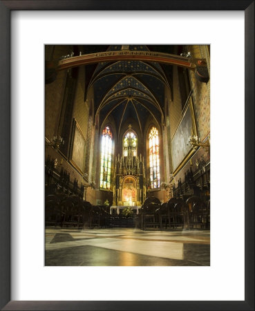 Interior Of A Franciscan Church, Krakow (Cracow), Unesco World Heritage Site, Poland by R H Productions Pricing Limited Edition Print image