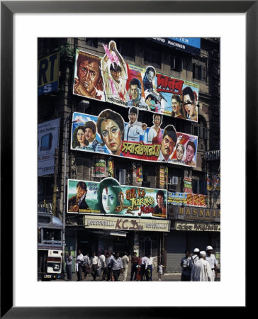 Film Advertisment Hoardings, Kolkata, (Calcutta), India by Tony Waltham Pricing Limited Edition Print image