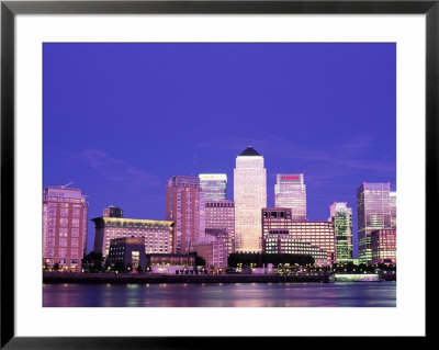 Canary Wharf And Docklands Skyline, Docklands, London, England by Steve Vidler Pricing Limited Edition Print image