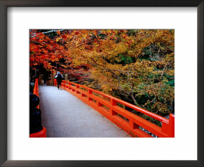Bridge Leading To Saimyo-Ji, Kyoto, Japan by Frank Carter Pricing Limited Edition Print image