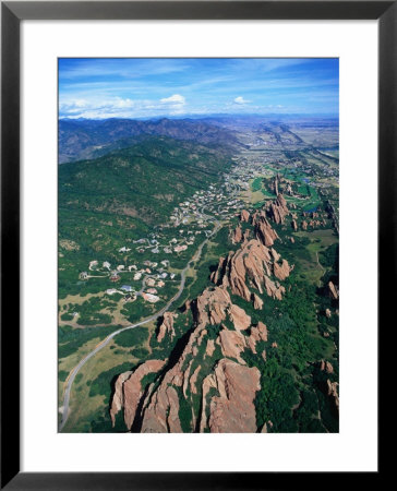 Aerial Of Buildings Road And Natural Features Of The Roxborough Park Area, Denver, Usa by Jim Wark Pricing Limited Edition Print image