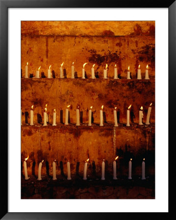 Rows Of Candles At Mahabodhi Temple, Bodhgaya, Bihar, India by Richard I'anson Pricing Limited Edition Print image