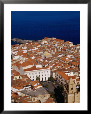 Old Section Of Town From La Rocca (The Rock), Cefalu, Sicily, Italy by Stephen Saks Pricing Limited Edition Print image