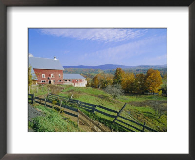 The Red Barns Typify Vermont's Countryside, Vermont, Usa by Fraser Hall Pricing Limited Edition Print image