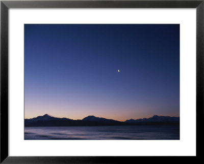 A Scenic View Of The Silhouetted Kenai Mountains At Dawn by Norbert Rosing Pricing Limited Edition Print image