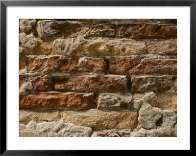 Close-Up Of An Eroded Brick Wall In Venice by Todd Gipstein Pricing Limited Edition Print image