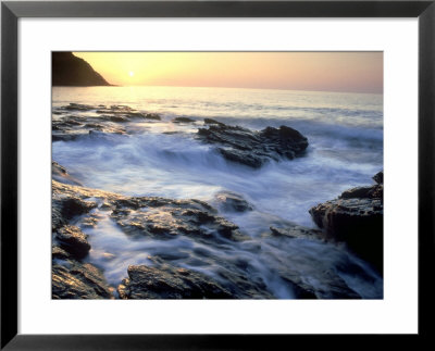 Mediterranean Coastline At Sunrise, Spain by Olaf Broders Pricing Limited Edition Print image