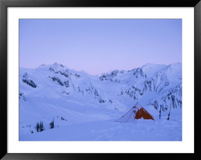 A Camp In Snow In The Selkirk Range, British Columbia, Canada by Jimmy Chin Pricing Limited Edition Print image