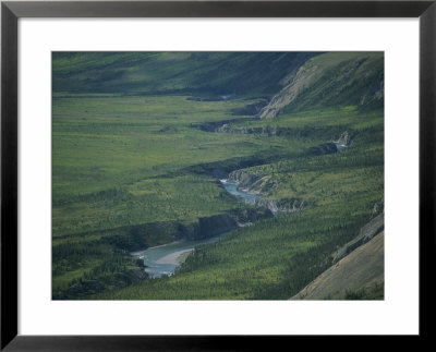 Aerial View Of The Firth River Area Of The Yukon Territory by Michael Melford Pricing Limited Edition Print image