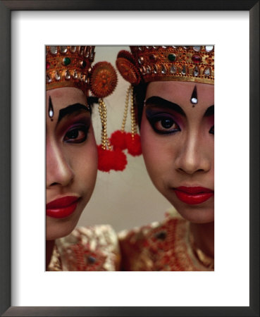 Twin Sisters In Legong Costumes Make A Perfect Matched Pair, Indonesia by Adams Gregory Pricing Limited Edition Print image