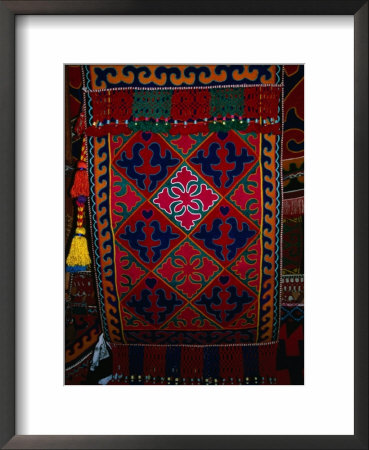 Textile Decoration, Kyrgyzstan by Martin Moos Pricing Limited Edition Print image