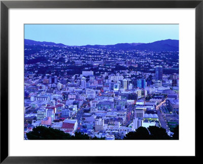 Overhead Of Wellington, Wellington, New Zealand by John Banagan Pricing Limited Edition Print image